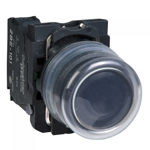 Vignette 2 produit Harmony XB5 - bouton poussoir à impulsion - Ø22 - capuchonné - noir - 1F - vis | Ref : XB5AP21