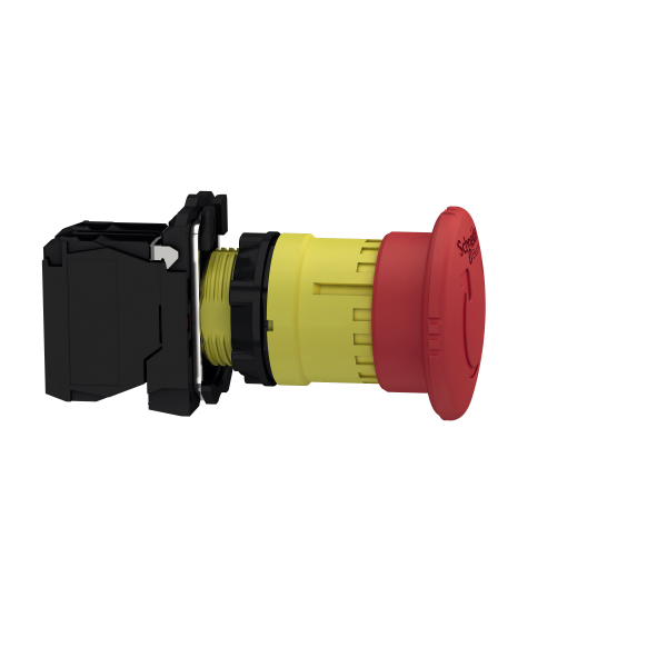 Vignette 2 produit Harmony XB5 - bouton arr�t urgence - �40 - pousser tourner - rouge - 1O - vis | Ref : XB5AS8442