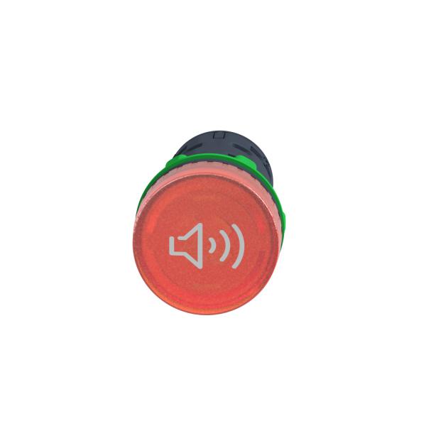 Vignette 2 produit Harmony XB5 - buzzer lumineux - 22 - 90dB - rouge - 24V - racc bornier | Ref : XB5KS2B4