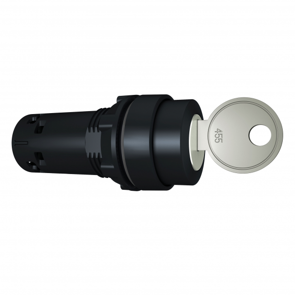 Vignette 2 produit Harmony bouton-tournant - 22 - noir -  cl - 3 positions - 2F | Ref : XB7NG33