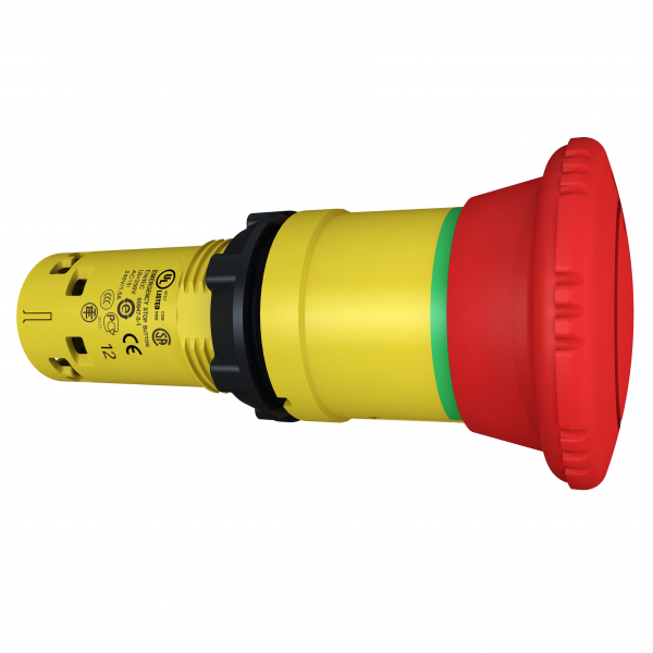 Vignette 2 produit Harmony arrêt d'urgence - rouge Ø40mm - Ø22 - tourner pour déverouiller - 1O+1F | Ref : XB7NS8445