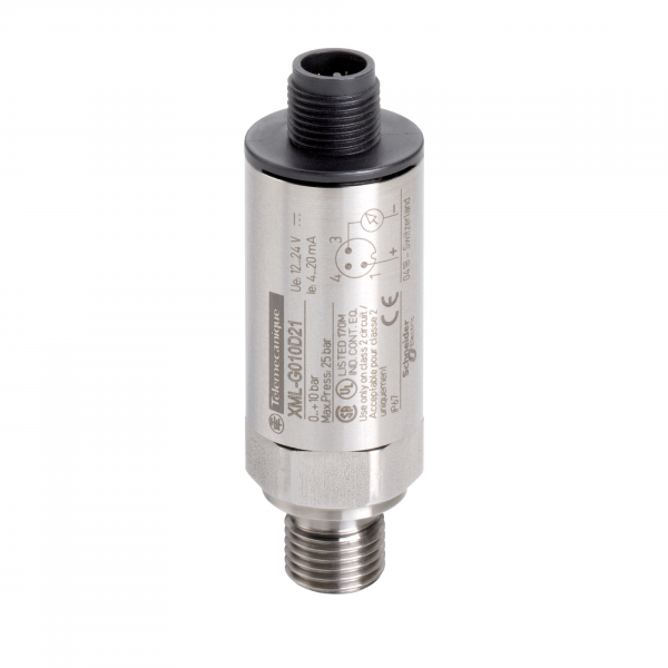 Vignette 2 produit OsiSense XMLG - transmetteur de pression - -0,08..-1bar - G 1/4 A m�le - 0..10V | Ref : XMLGM01D71