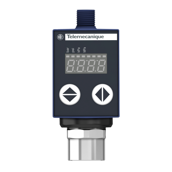 Vignette 2 produit OsiSense XMLR - pressostat - avec afficheur - 2,5bar - G 1/4 - 0..10V-M12 | Ref : XMLR2D5G0T75