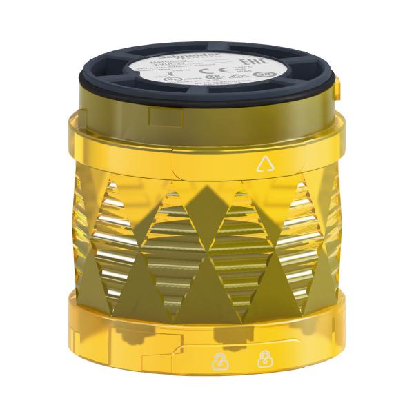 Vignette 2 produit Harmony XVU - élément lumineux Ø60 - DEL - fixe - 24VDC - J Ø70aune | Ref : XVUC28
