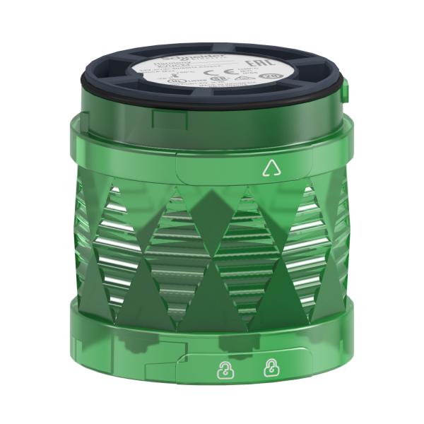 Vignette 2 produit Harmony XVU - élément lumineux Ø60 - DEL - clignotant - 24VDC - vert | Ref : XVUC43