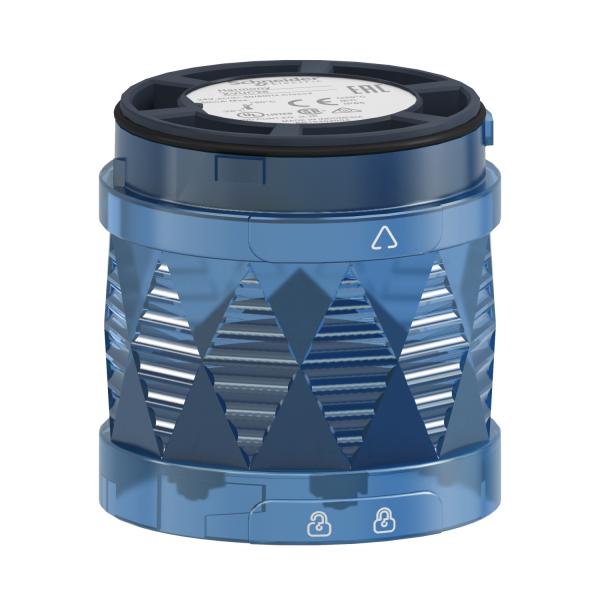 Vignette 2 produit Harmony XVU - lment lumineux 60 - DEL - clignotant - 24VDC - bleu | Ref : XVUC46