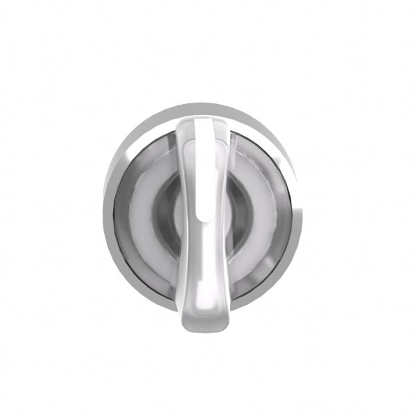 Vignette 2 produit Harmony XB4 - t�te bouton � manette lumineux - �22 - 3 pos rap C - blanc | Ref : ZB4BK1513