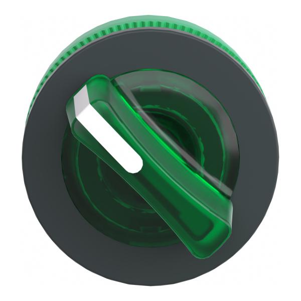 Vignette 2 produit Harmony XB5 - tte bouton  manette lumineux - flush - 2 pos fix - vert | Ref : ZB5FK1233