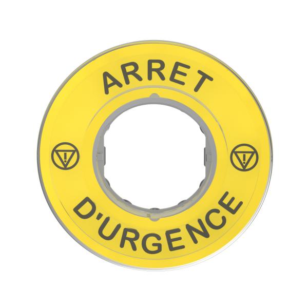 Vignette 2 produit Harmony - tiquette circulaire jaune 3D - 60 - Arrt Urgence | Ref : ZBY9120
