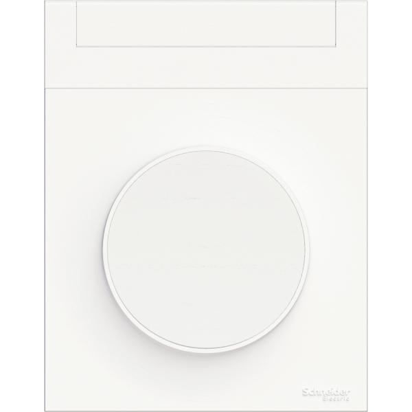 Vignette 3 produit Ref : S520732 | Odace Styl Pratic, plaque Blanc avec porte etiquette 1 poste