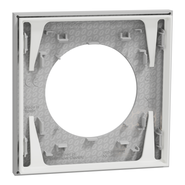 Vignette 3 produit Ref : S901702 | New Odace  - plaque de finition 1 poste - couleur Gris galet