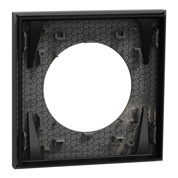 Vignette 3 produit Ref : S904702 | New Odace  - plaque de finition 1 poste - couleur Gris basalte