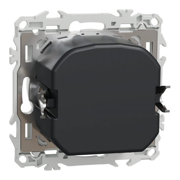 Vignette 3 produit Ref : S920519 | New Odace  - variateur de lumire universel 2 ou 3 fils - rotatif - blanc craie