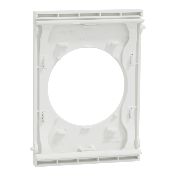 Vignette 3 produit Ref : S920801 | New Odace  Architecte - plaque de finition centrale - couleur Blanc craie