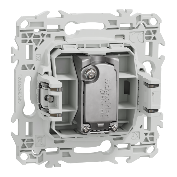Vignette 3 produit Ref : S925445 | New Odace  - prise TV simple mle avec griffes - blanc craie