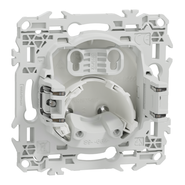 Vignette 3 produit Ref : S925662 | New Odace  - sortie de cble avec griffes - serre cble 6  12 mm - blanc craie