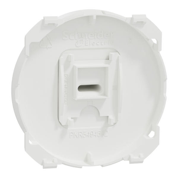 Vignette 3 produit Ref : S929201 | New Odace  - enjoliveur seul - pour va-et-vient ou poussoir  levier - blanc craie
