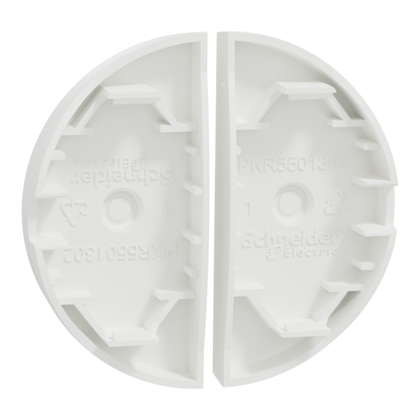 Vignette 3 produit Ref : S929210 | New Odace  - enjoliveur seul - pour double va-et-vient ou poussoir - blanc craie