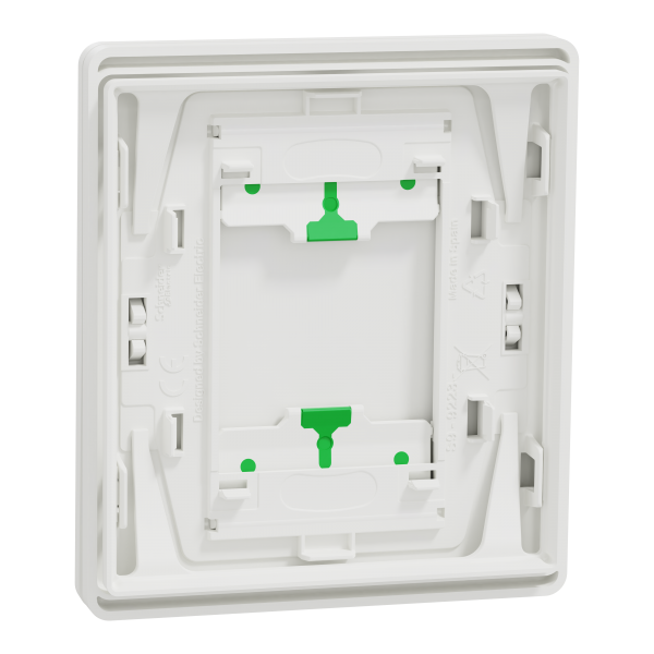 Vignette 3 produit Ref : S929223 | New Odace  Architecte Intgral - enjo et plaque - pour VV ou BP simple - Blanc craie