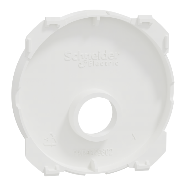 Vignette 3 produit Ref : S929440 | New Odace  - enjoliveur seul - pour prise TV - blanc craie