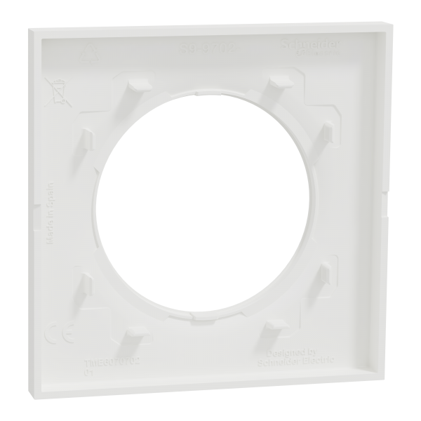 Vignette 3 produit Ref : S929702 | New Odace  Origine - plaque de finition 1 poste - couleur blanc