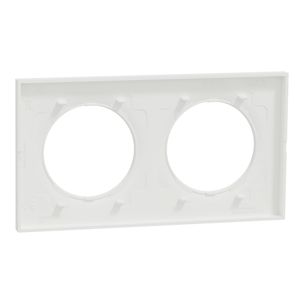 Vignette 3 produit Ref : S929704P | New Odace  Origine - lot de 84 plaques de finition 2 postes - couleur blanc