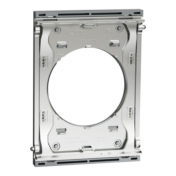 Vignette 3 produit Ref : S930801 | New Odace  Architecte - plaque de finition centrale - effet Titane