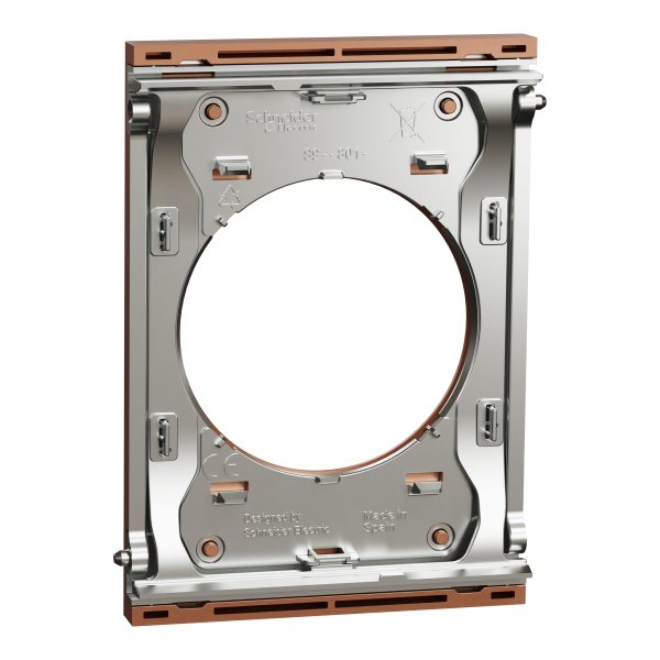 Vignette 3 produit Ref : S931801 | New Odace  Architecte - plaque de finition centrale - effet Cuivre