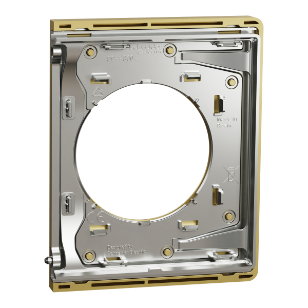Vignette 3 produit Ref : S932800 | New Odace  Architecte - plaque de finition latrale - effet Laiton