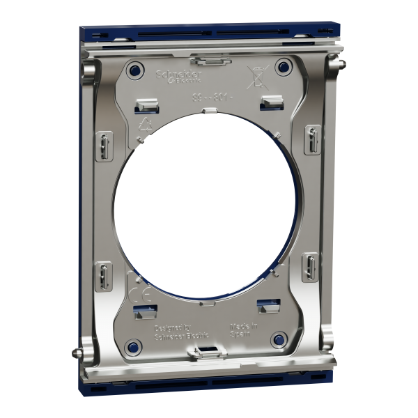 Vignette 3 produit Ref : S933801 | New Odace  Architecte - plaque de finition centrale - Bleu maill