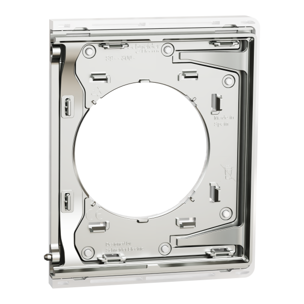 Vignette 3 produit Ref : S934800 | New Odace  Architecte - plaque de finition latrale - Blanc maill