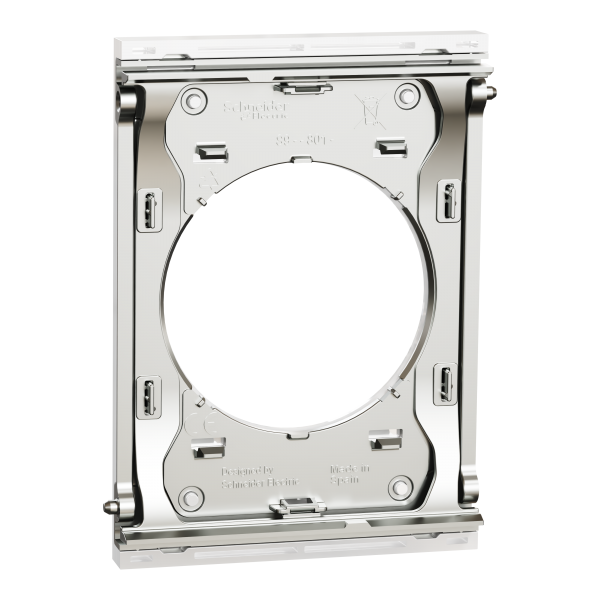 Vignette 3 produit Ref : S934801 | New Odace  Architecte - plaque de finition centrale - Blanc maill