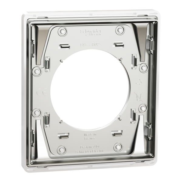Vignette 3 produit Ref : S934802 | New Odace  Architecte - plaque de finition 1 poste - Blanc maill