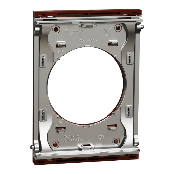 Vignette 3 produit Ref : S936801 | New Odace  Architecte - plaque de finition centrale - Sienne maill