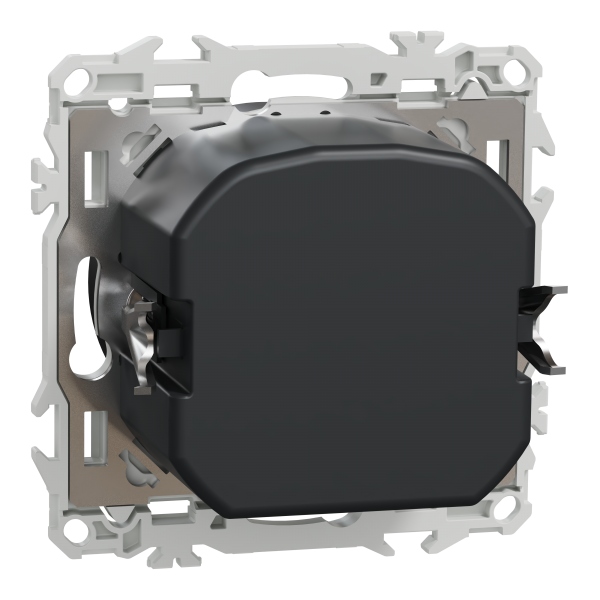 Vignette 3 produit Ref : S940519 | New Odace  - variateur de lumire universel 2 ou 3 fils - rotatif - noir onyx