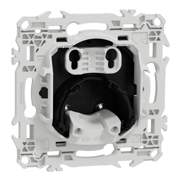 Vignette 3 produit Ref : S940662 | New Odace  - sortie de cble - serre cble 6  12 mm - noir onyx