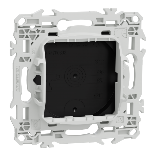 Vignette 3 produit Ref : S940666 | New Odace  - obturateur - pr-perage pour sortie de cble - noir onyx