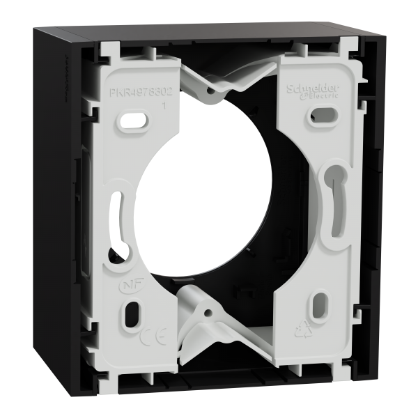 Vignette 3 produit Ref : S940762 | New Odace  - bote pour montage en saillie - 1 poste associable - noir onyx