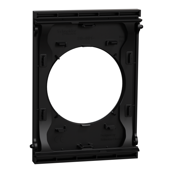 Vignette 3 produit Ref : S940801 | New Odace  Architecte - plaque de finition centrale - couleur Noir onyx
