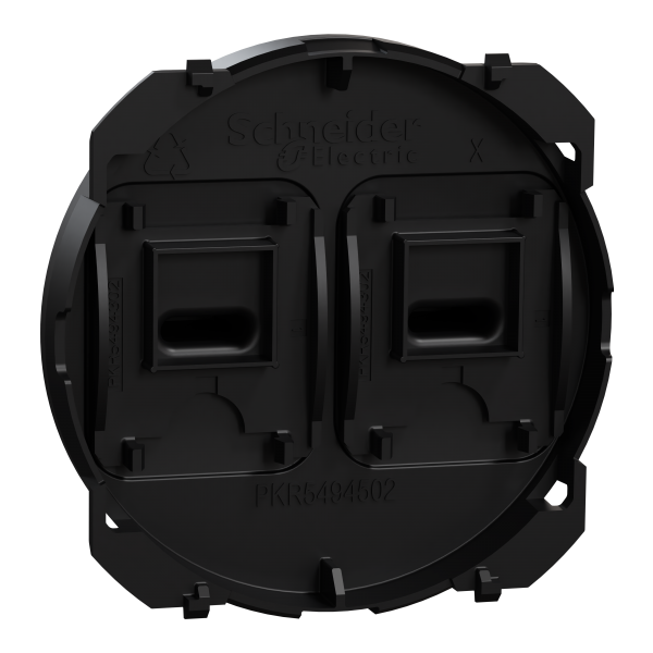 Vignette 3 produit Ref : S949211 | New Odace  - enjoliveur - pour double va-et-vient ou poussoir  levier - noir onyx