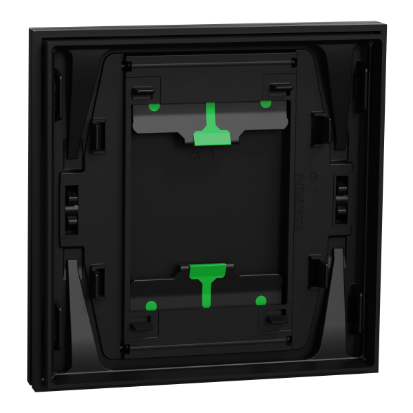 Vignette 3 produit Ref : S949221 | New Odace  Intgral - enjoliveur et plaque - pour VV ou poussoir simple - Noir onyx