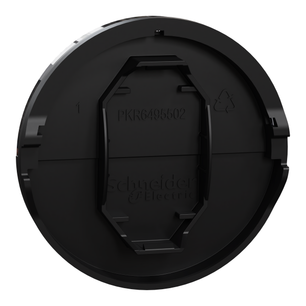 Vignette 3 produit Ref : S949245 | New Odace  - enjoliveur seul - pour bouton poussoir - porte-tiquette - noir onyx