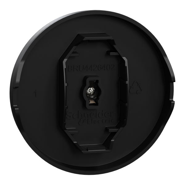 Vignette 3 produit Ref : S949260 | New Odace  - enjoliveur seul  voyant - pour va-et-vient ou poussoir - noir onyx