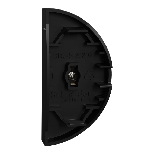 Vignette 3 produit Ref : S949270 | New Odace  - demi-enjoliveur seul  voyant - pour double VV ou poussoir - noir onyx
