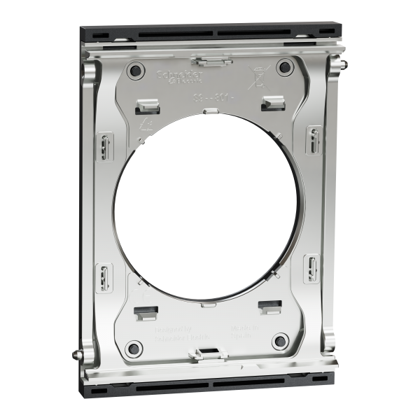 Vignette 3 produit Ref : S952801 | New Odace  Architecte - plaque de finition centrale - effet Perle Noire