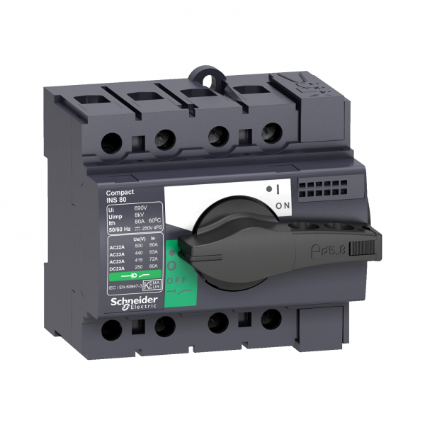 Vignette 3 produit Ref : 28904 | interrupteursectionneur Interpact INS80 3P 80 A