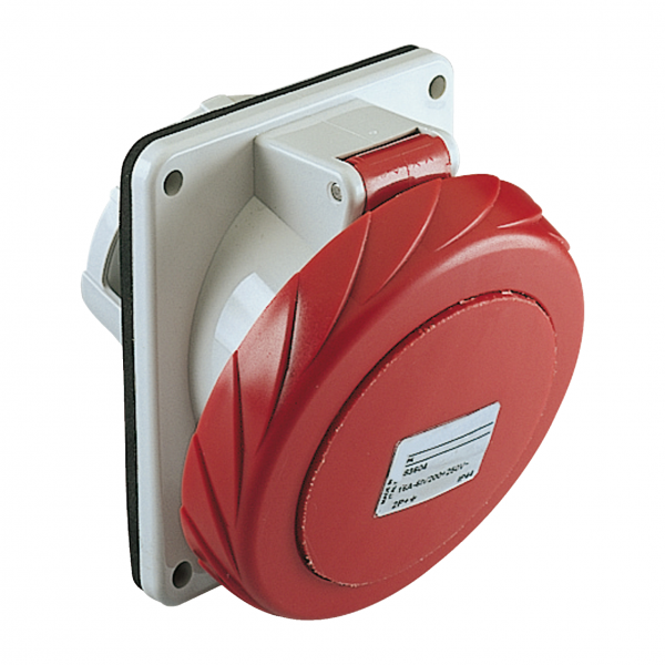 Vignette 3 produit Ref : 81282 | PratiKa - socle de prise industrielle - CEE 63A 4P 380V 6U - incline - IP67