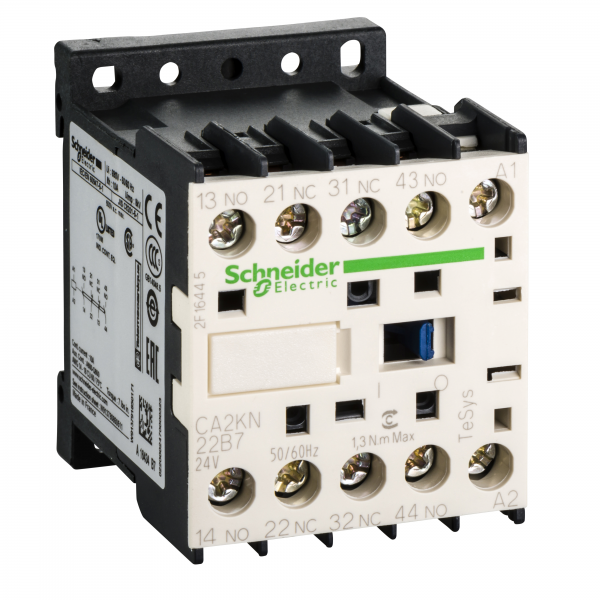 Vignette 3 produit Ref : CA2KN22B7 | TeSys CA2K - contacteur - 2F+2O - instantan - 10A - 24Vca
