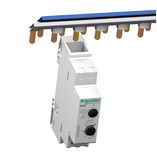 Vignette 3 produit Ref : CCT15234 | Acti9 MINt - minuterie 30s..20mn/1h - contact 16A/230Vca - marche auto