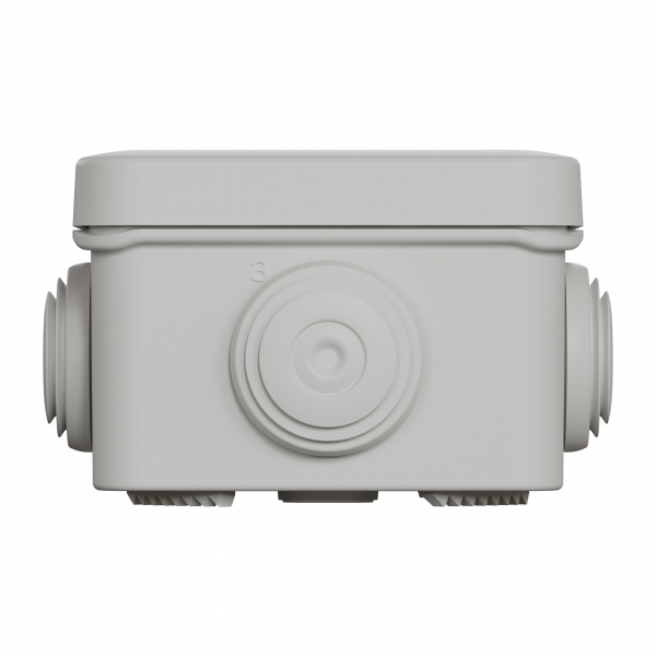 Vignette 3 produit Ref : ENN05002 | Mureva Box, boite de dérivation IP55 + embouts 65x65x45, gris